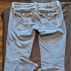 Miss Me Blue Skinny Jeans